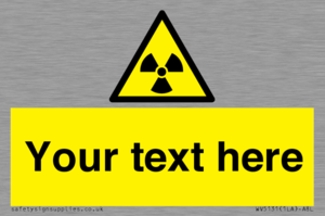 Custom Radioactive Material Sign
